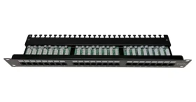Xtendlan / Patch panel / 24 portov / Cat5e / UTP / 19" / vyväzovacie úchytky (XL-PP19-24C5EUV-A)