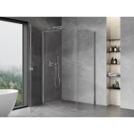 MEXEN/S - Mist-B sprchovací kút dvere krídlové 90 x 80, transparent, chróm 8A2T-090-080-01-00