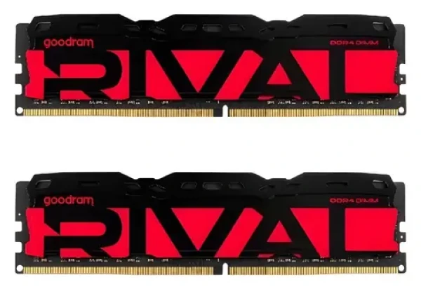 Goodram RIVAL Radiant červená / Operačná pamäť / 32 GB (2x16 GB) / DDR4 / 3200 MHz / CL16 / DIMM (GGRRD4-32L16A/32GDC)