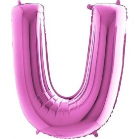 Nafukovací balónik písmeno U ružové 102 cm - Grabo