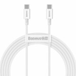 Baseus CATYS-C02 Kábel USB-C (M) - USB-C (M) 2 m biela / 100W (CATYS-C02)