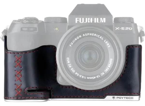 Pgytech Leather Camera Case čierna / Puzdro / Fujifilm X-S20 / Koža (P-CB-540)