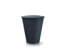 Sud na dažďovú vodu – Smooth 210 l (š. 75 cm × d. 75 cm × v. 87 cm), antracit