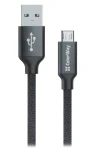 Colorway čierna / Dátový kábel / USB-A - Micro USB / 2,1 A / 1 m (CW-CBUM002-BK)