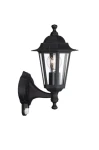 Philips Peking 60W čierna / Vonkajšia nástenná lampa s čidlom / E27 / IP44 / bez zdroja (SKL000389141)