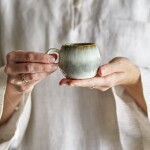 Bloomingville Hrnček na espresso Paula Grey 140 ml