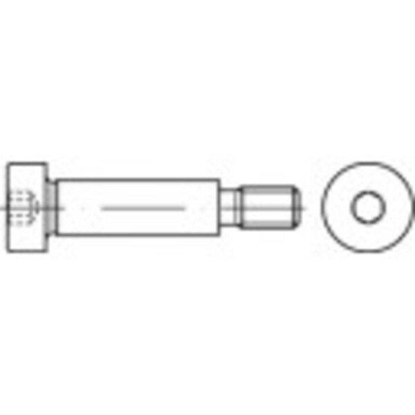 TOOLCRAFT 148036 lícovaná ramenná skrutka M8 80 mm vnútorný šesťhran ocel 25 ks; 148036