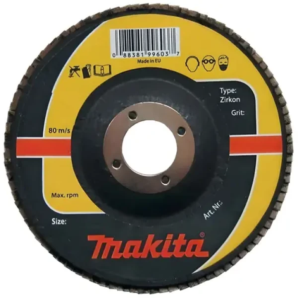 Makita Lamelový brúsny kotúč / 125 mm / P60 / otvor 22,2 mm (P-65501)