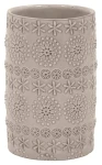 Spirella RELIEF kelímok na kefky béžový / porcelán / 7 x 11,5 cm