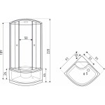 KERRA - Kabína s hydromasážou Presto 90 5907548107824