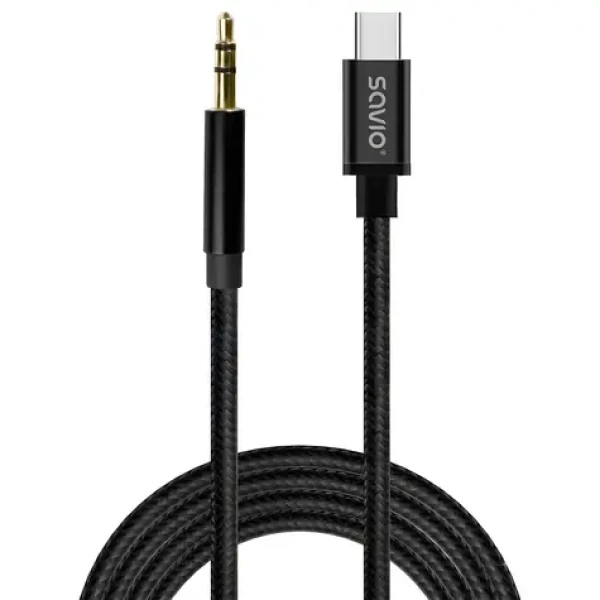 CL-187 Redukčný kábel USB-C na Jack 3,5 mm / Audio kábel / 1 m (SAVKABELCL-187)