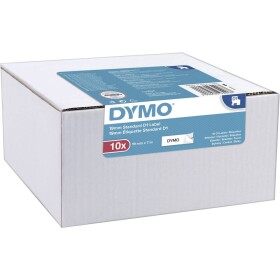 Páska do štítkovača sada 10 ks DYMO D1 2093096 recyklovaný plast Farba pásky: biela Farba písma:čierna 9 mm 7 m; 2093096