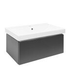 Kúpeľňová skrinka s umývadlom SAT Feel 80x30x46 cm antracit mat SATFEEL80ANTU1 SATFEEL80ANTU1