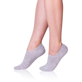 Dámske neviditeľné ponožky BAMBUS SNEAKER SOCKS - BELLINDA - sivé 35 - 38