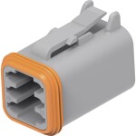 TE Connectivity zásuvkové púzdro na kábel DT Počet pólov 6 DT06-6S-P004 1 ks; DT06-6S-P004