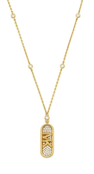 Michael Kors Fashion pozlátený náhrdelník so zirkónmi Kors MK MKC1729CZ710