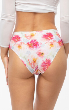 Klasické bielo-červené nohavičky Peony Simple - Julimex XL