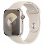 Apple Watch 9 GPS + Cellular 45mm Starlight Alu Sport S/M Béžový (mrm83qc/a)