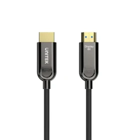 Unitek Kábel optický HDMI 2.1 AOC 10 m čierna / Kábel / 8K 60Hz / 4K 144Hz / HDR (C11085GY01-10M)