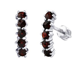 Silvego Strieborné náušnice Barno s Brilliance Zirconia SILVEGOB380188SEGR