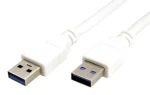 OEM Value USB-A - USB-A biely / Kábel / USB 3.0 / 5 Gbps / 3 m (11.99.8976)