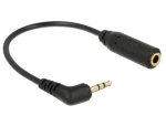 DeLock audio kábel Stereo jack 2.5 mm 3 pin samec Stereo jack 3.5 mm 3 pin samica pravouhlá (65672DE)