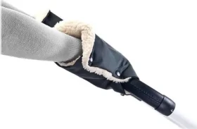 Sensillo Rukavice na kočík čierne / Rukavice na kočík / 2 ks / 45×21 cm (SILLO-8507)