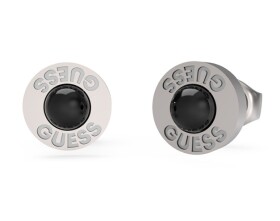Guess Oceľové náušnice s umelou perlou Edgy Styles JUME04055JWSTBKT/U
