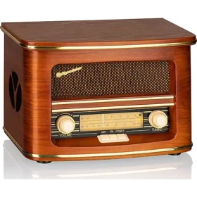 ROADSTAR HRA-1500UEMP hnedá / Retro rádio / AM FM / 40 W / CD / 3.5 mm / USB (7621800033154)