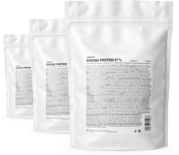 Vilgain 87 % Proteín na pečenie – 3× 1 000 g