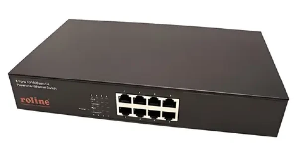 Roline Switch 8x 10/100 PoE+ / Switch / 8- Port / 100 Mbps / PoE+ (21.13.1191)