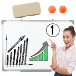 Mamido Magnetická tabuľa na stenu biela