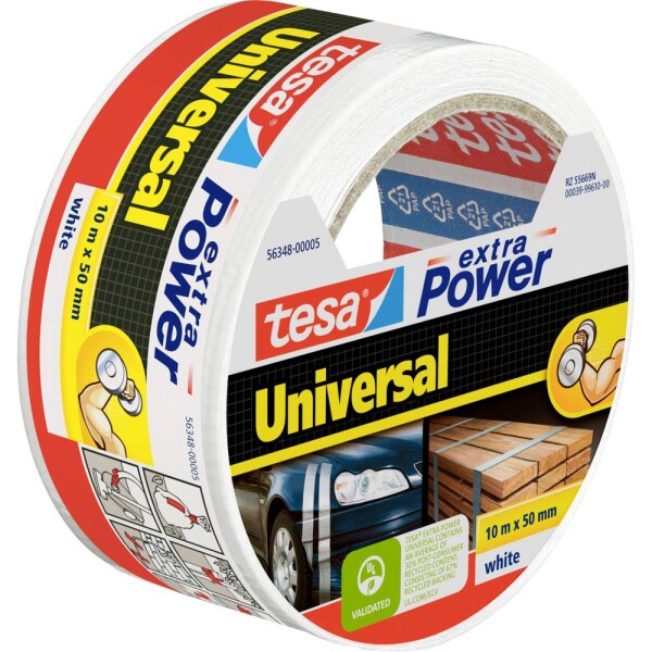 Tesa UNIVERSAL 56348-00005-05 páska so skleným vláknom tesa® Extra Power biela (d x š) 10 m x 50 mm 1 ks; 56348-00005-05