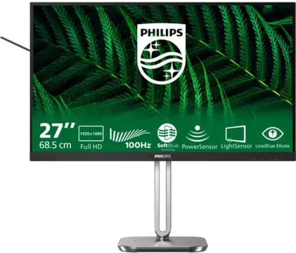27" Philips 27B2G5200/00 čierna / IPS / 1920 x 1080 / 100Hz / 4ms / 300cd / HDMI / DP / VGA / REPRO / VESA (27B2G5200/00)