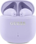 Guess Bluetooth headphones GUTWSJ14ESGU TWS + docking station purple/purple Printed Classic Logo