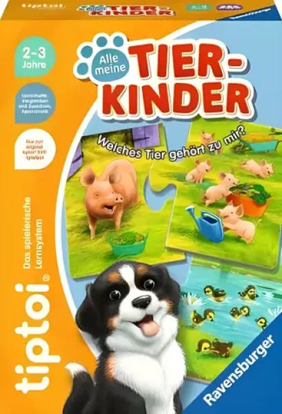Ravensburger Puzzle tiptoi Zvieratá a ich mláďatá