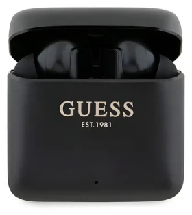 Guess Printed Logo TWS čierna / Bezdrôtové slúchadlá / Dokovacia stanica / Do uší (GUTWSSU20ALEGK)