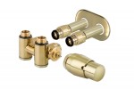 HOPA - THERMCOMB-SET, stredový ventil (Z4K) s pripojením pre elektrickú tyč - Farba - Zlatá, Variant - Pravá RDTHERMCOMSETRG