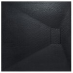 BESCO - Štvorcová sprchová vanička VEXO - čierna - Farba - Čierna , Nožičky k vani - Bez nožičiek, Rozmer A - 90, Rozmer B - 90 VANKVEX90CTVERB