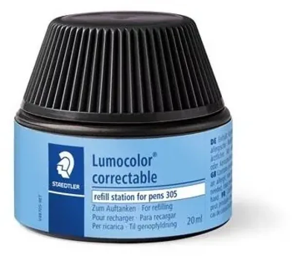 Staedtler Lumocolor plniaca stanica čierna / Plniaca stanica / 20 ml (487 05-9)