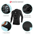 Sesto Senso Thermo Top dlhým rukávom CL40 Black