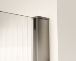 HOPA - Walk-in sprchovací kút LAGOS GRAFIT NEW 200 - Farba rámu - Grafit, Rozmer A - 120, Rozmer C - 200, Výplň - Vrúbkované bezpečnostné sklo - 8 mm BCLAGO12GPN2