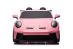 Mamido Mamido Elektrické autíčko Porsche 911 GT3 XXL + MP4 | 24V14Ah | 4x200W | Pre 2 deti | ružové