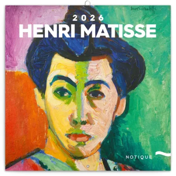 NOTIQUE Poznámkový kalendár Henri Matisse 2026 - Západná / 30 x 30 cm (PGP-35660-Z)