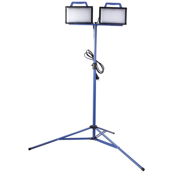 AS Schwabe Optiline 2x30W LED stavebný reflektor En.trieda 2021 F (A - G) Dĺžka statívu (max.): 1600 mm 60 W 6500 lm neutrálna biela 46347; 46347