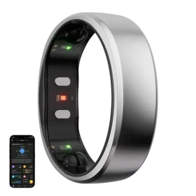 RingConn Gen 2 SMART Ring veľ. 7 strieborná / šikovný prsteň / Titan / BT 5.0 / IP68 (123030701)