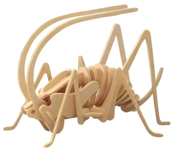 Woodcraft Drevené 3D puzzle Cvrček