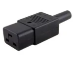 MicroConnect IEC sieťová zástrčka C19 (F) čierna (C19PLUG)