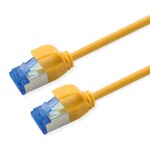 Roline 21.15.4323 RJ45 sieťové káble, prepojovacie káble CAT 6A S/FTP 3.00 m žltá flexibilný, bez halogénov, samozhášavý 1 ks; 21.15.4323