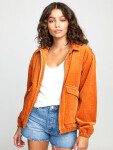 RVCA VIBER CORDUROY DARK ORANGE jarná bunda dámska - S